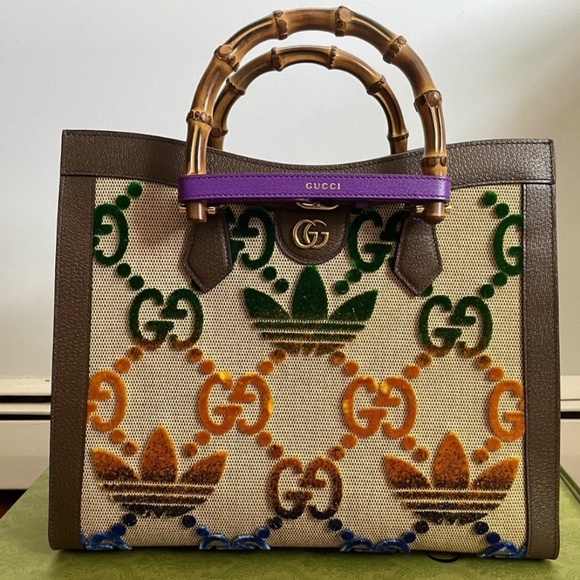 Gucci Handbags - Gucci x Adidas Diana Medium Tote Bag